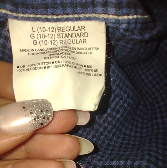 Plaid lined shirt 10/12 - Picture 7 of 7